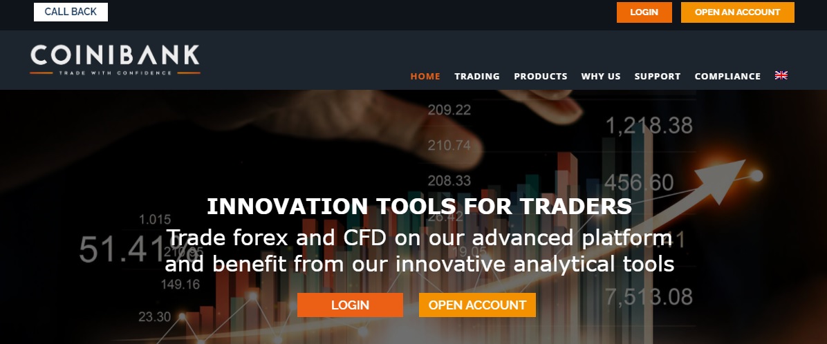 CoiniBank website