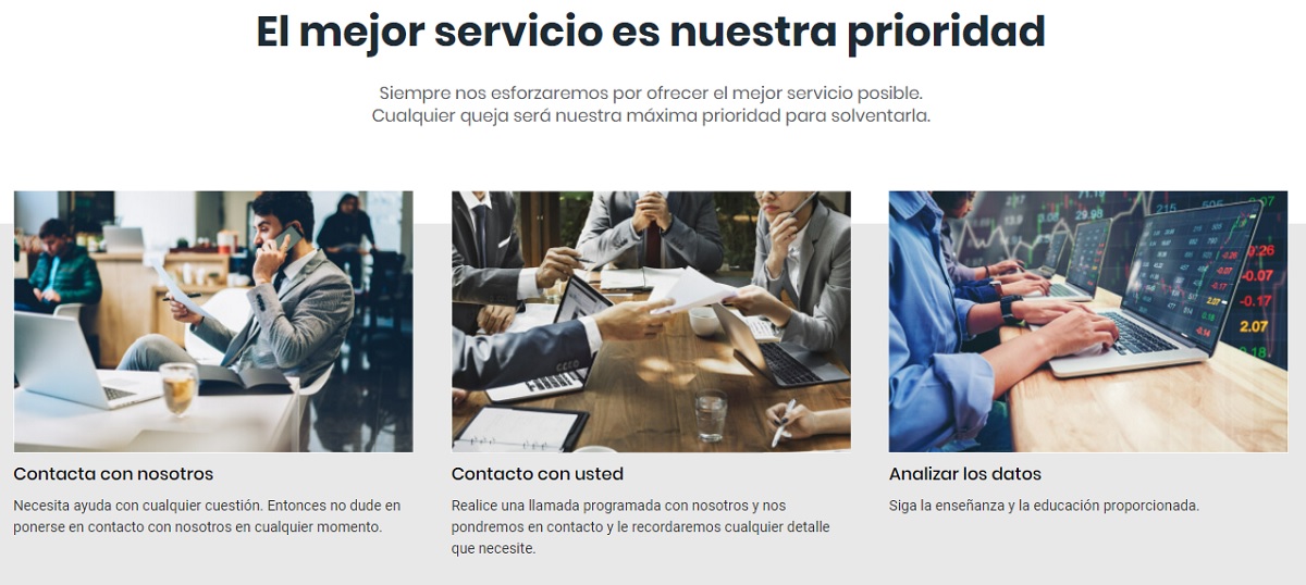 El servicio de atención al cliente de StoxDC