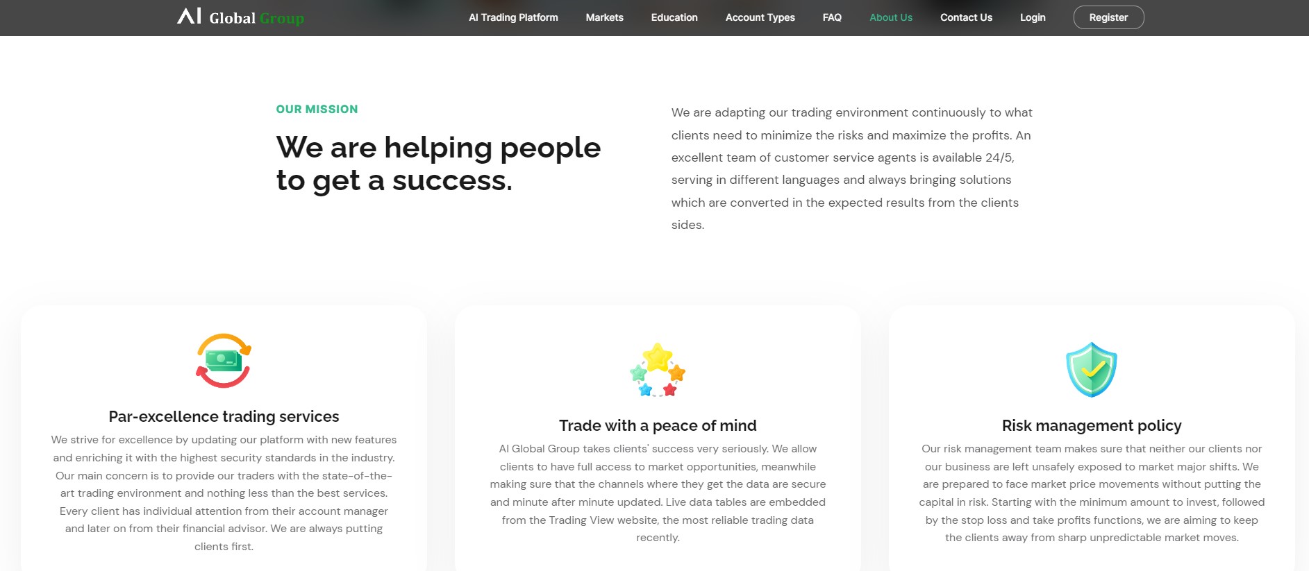 AI Global Group - why choose this trading platform