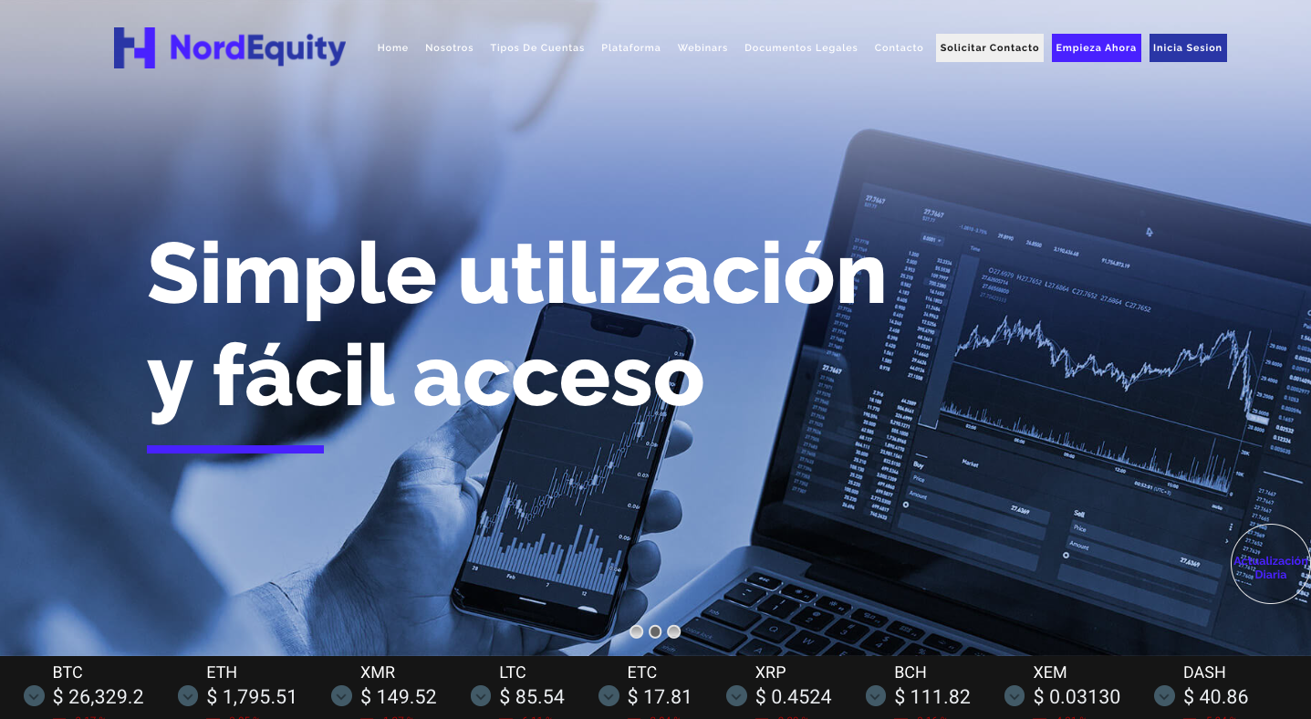 NordEquity trading platform