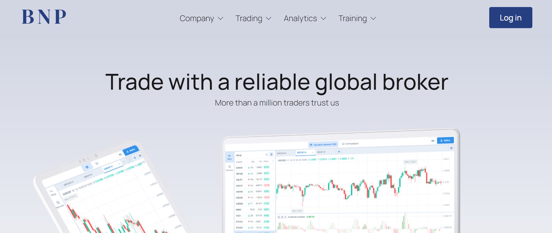 BNP Groups website
