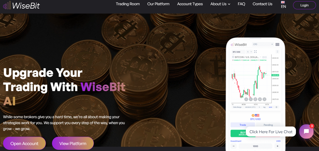 WiseBit.AI Homepage WiseBit.AI Homepage